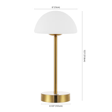 Xavier 12.5" Modern Minimalist Iron Rechargeable Integrated LED Table Lamp